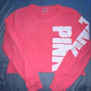 bright pink crop long sleeve!